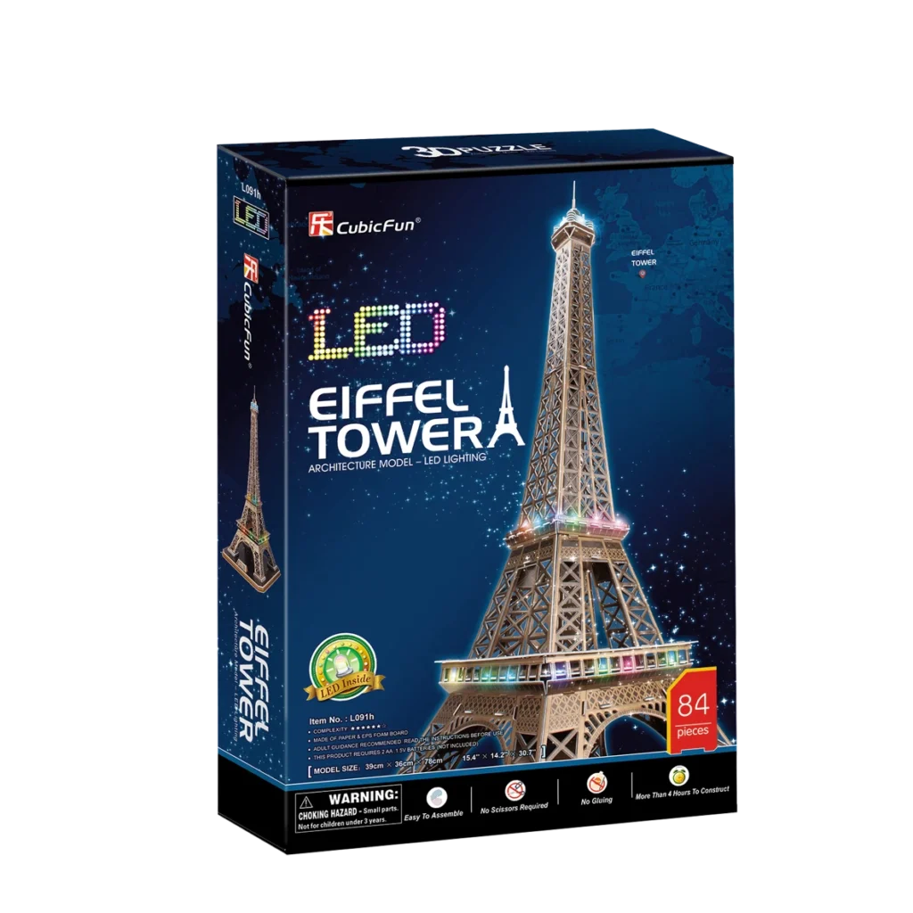 Nigth Edition: Puzzle Torre Eiffel LED